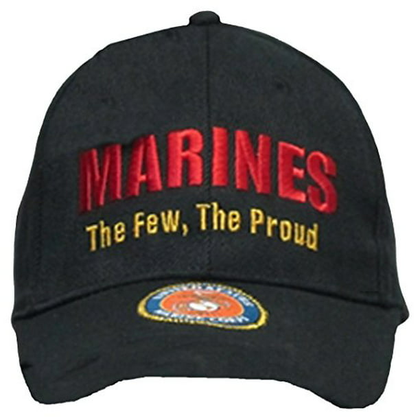 US MARINE CORPS VETERAN USA MADE Licensed EGA Black Military Hat Baseball Cap